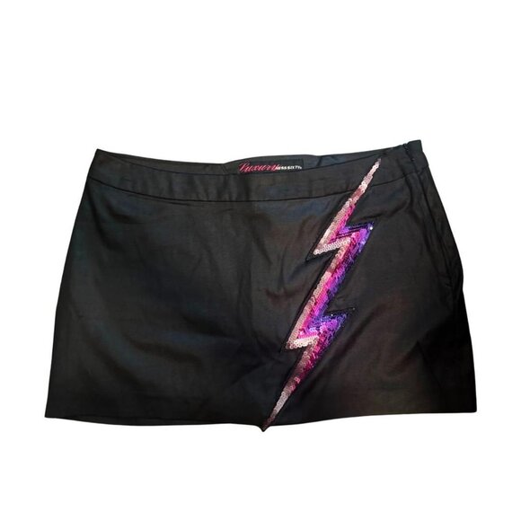 Rare MISS SIXTY Y2K Lighting Bolt Mini Skirt LARGE